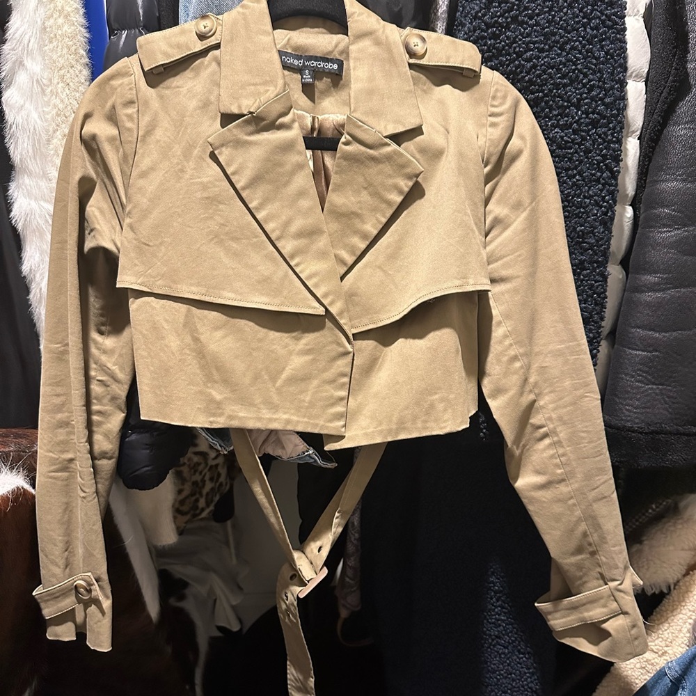 Cropped Naked Wardrobe trench coat